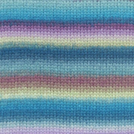 Lang Yarns Cloud Petrol/Türkis/Lila/Hellgrau 0019 Detail