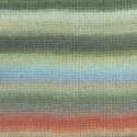 Lang Yarns Cloud - Dunkelgrün/Olive/Hellblau/Rot 0020 [Preorder]