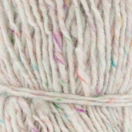 Lang Yarns Donegal Tweed + Weiss 0001 Detail