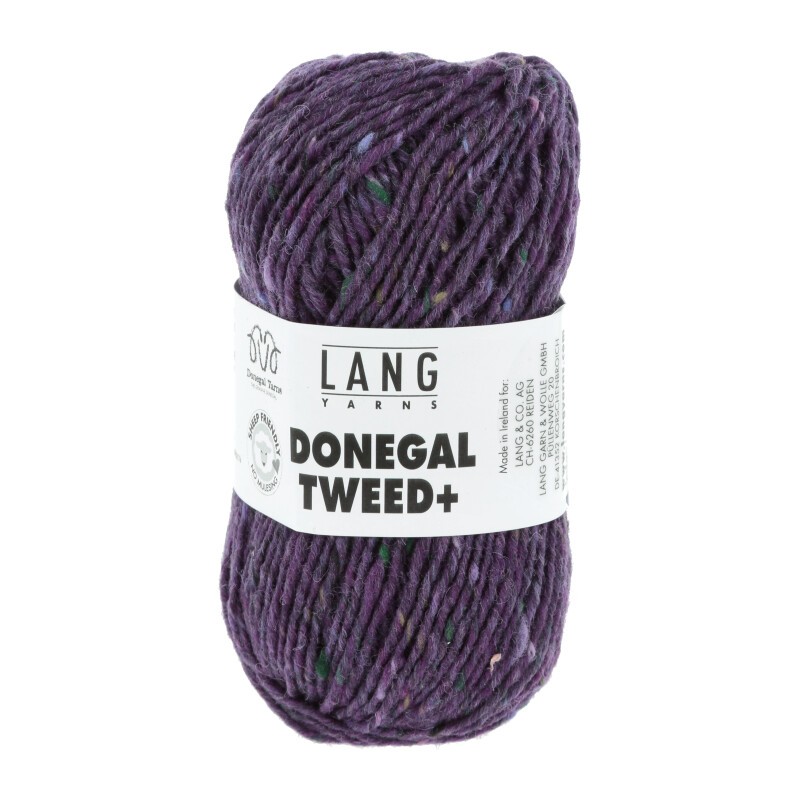 Lang Yarns Donegal Tweed + Violett 0090 Lang Yarns Donegal Tweed + Violett 0090