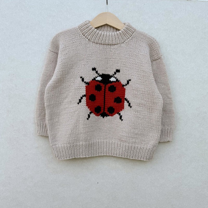 Knitting for Olive Ladybug Sweater Strickset