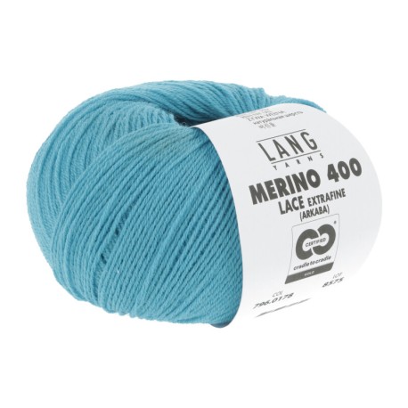 Lang Yarns Merino 400 Lace Türkis 0178