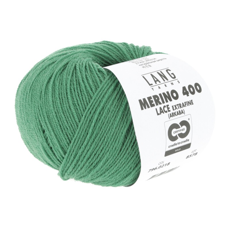 Lang Yarns Merino 400 Lace Flaschengrün 0218
