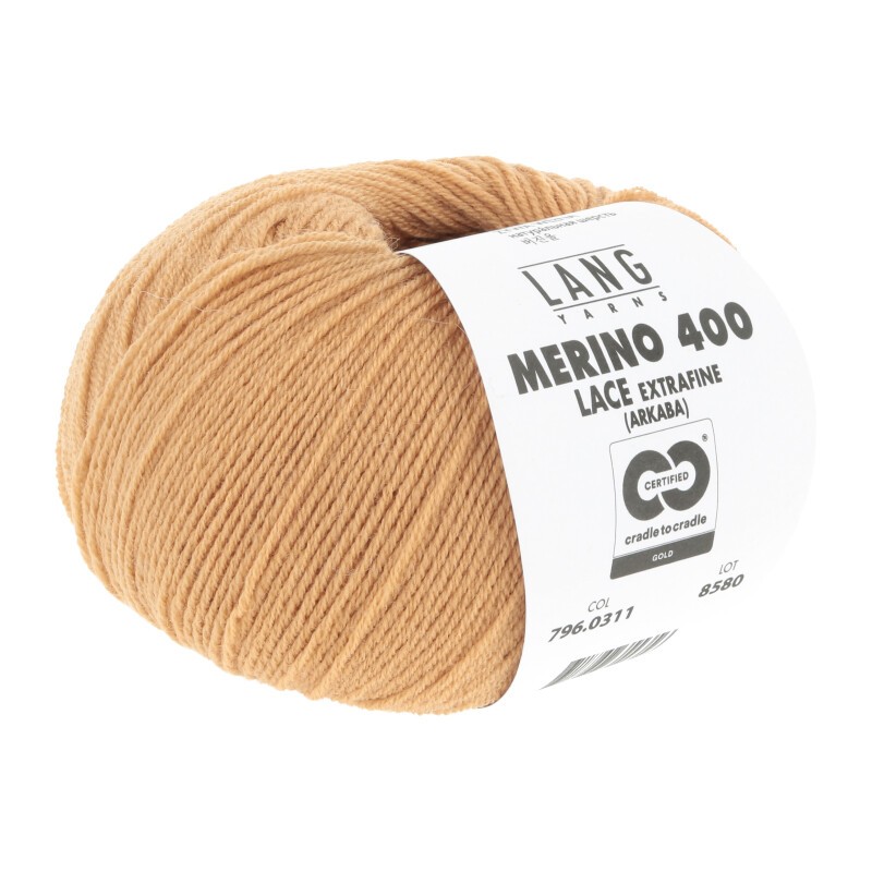 Lang Yarns Merino 400 Lace Ocker 0311