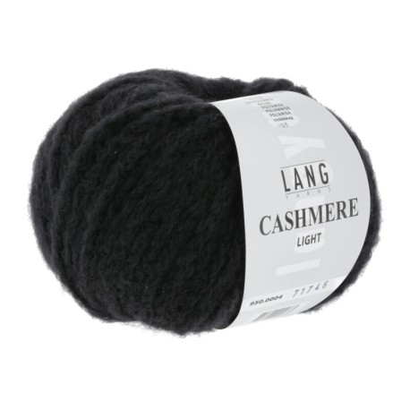 Lang Yarns Cashmere Light Schwarz 0004 Preorder