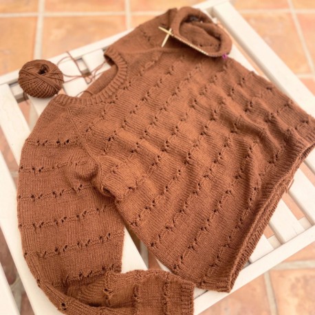 Skabagtig - Poula Blouse Englisch [Wollpaket]