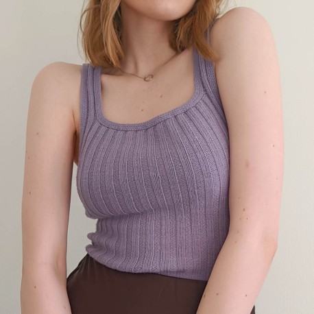 Garnogslikt Square Neck Camisole Wollpaket