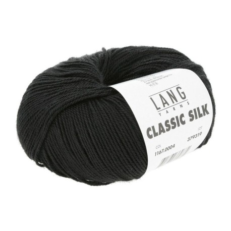 Lang Yarns Classic Silk - Schwarz 0004 [Preorder]