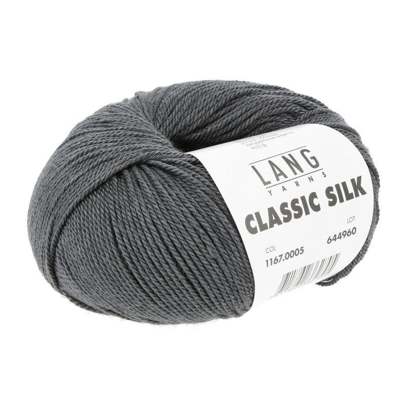 Lang Yarns Classic Silk - Dunkelgrau 0005 [Preorder]