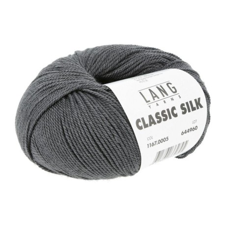 Lang Yarns Classic Silk - Dunkelgrau 0005 [Preorder]