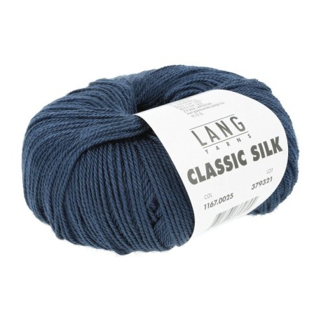 Lang Yarns Classic Silk - Navy 0025 [Preorder]
