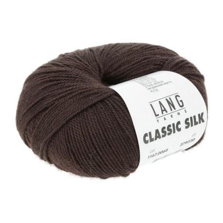 Lang Yarns Classic Silk - Dunkelbraun 0068 [Preorder]