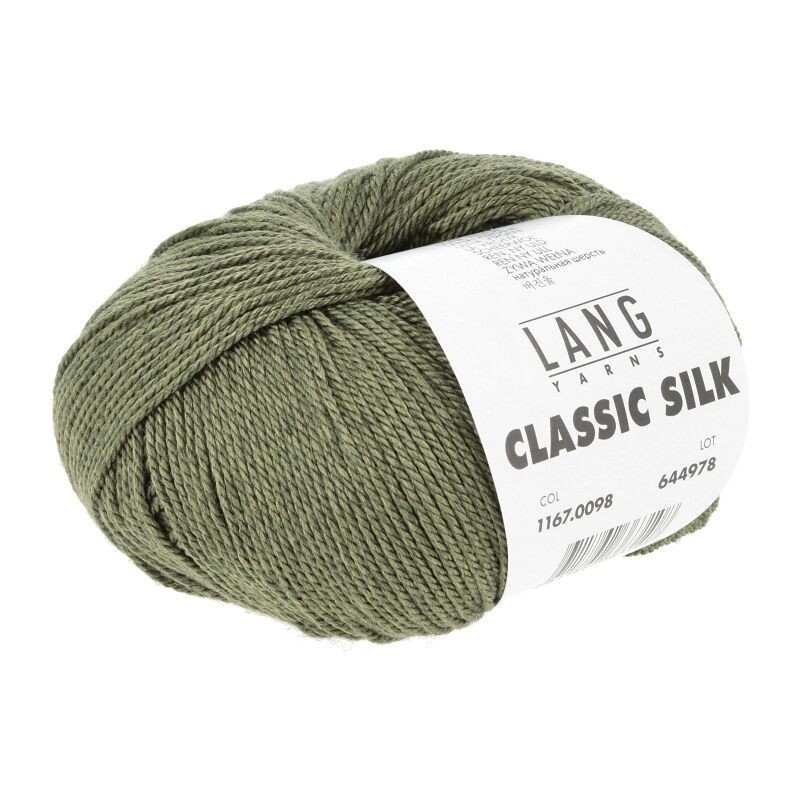 Lang Yarns Classic Silk - Olive dunkel 0098 [Preorder]