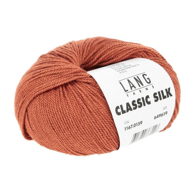 Lang Yarns Classic Silk - Dunkelorange 0159 [Preorder]