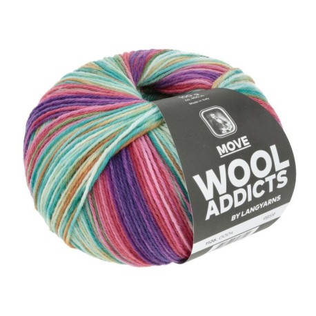 WOOLADDICTS Move - Violett/Pink/Türkis 0004 [Preorder]