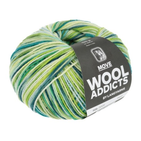 WOOLADDICTS Move - Blau/Lime/Atlantik 0005 [Preorder]