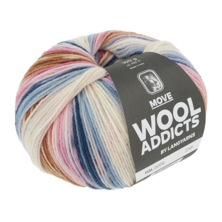 WOOLADDICTS Move - Offwhite/Pink/Blau 0008 [Preorder]