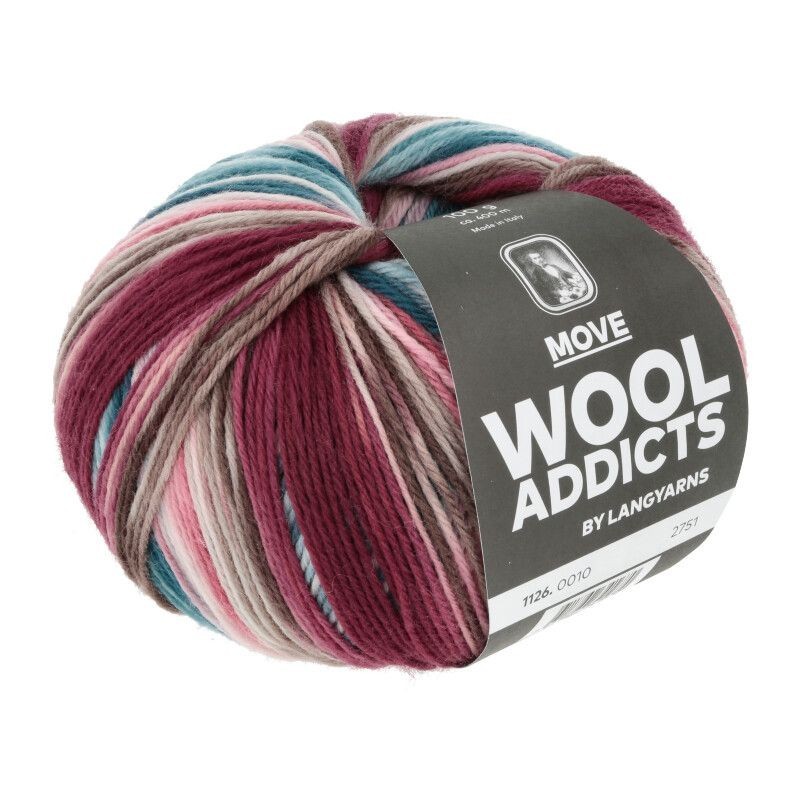 WOOLADDICTS Move - Pink/Beige/Petrol 0010 [Preorder]