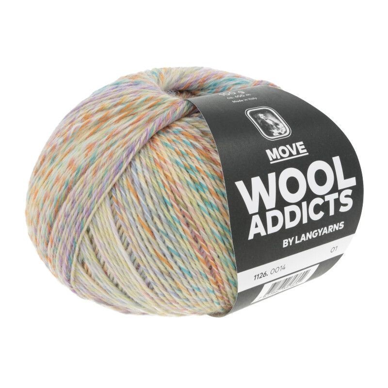 WOOLADDICTS Move - Orange/Türkis/Gelb/Lila 0014 [Preorder]