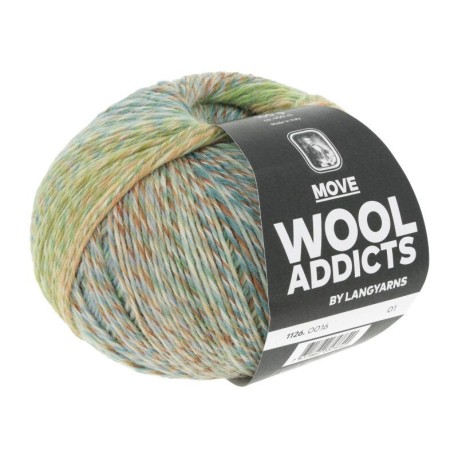 WOOLADDICTS Move - Dunkelgrün/Olive/Petrol/Braun 0016 [Preorder]