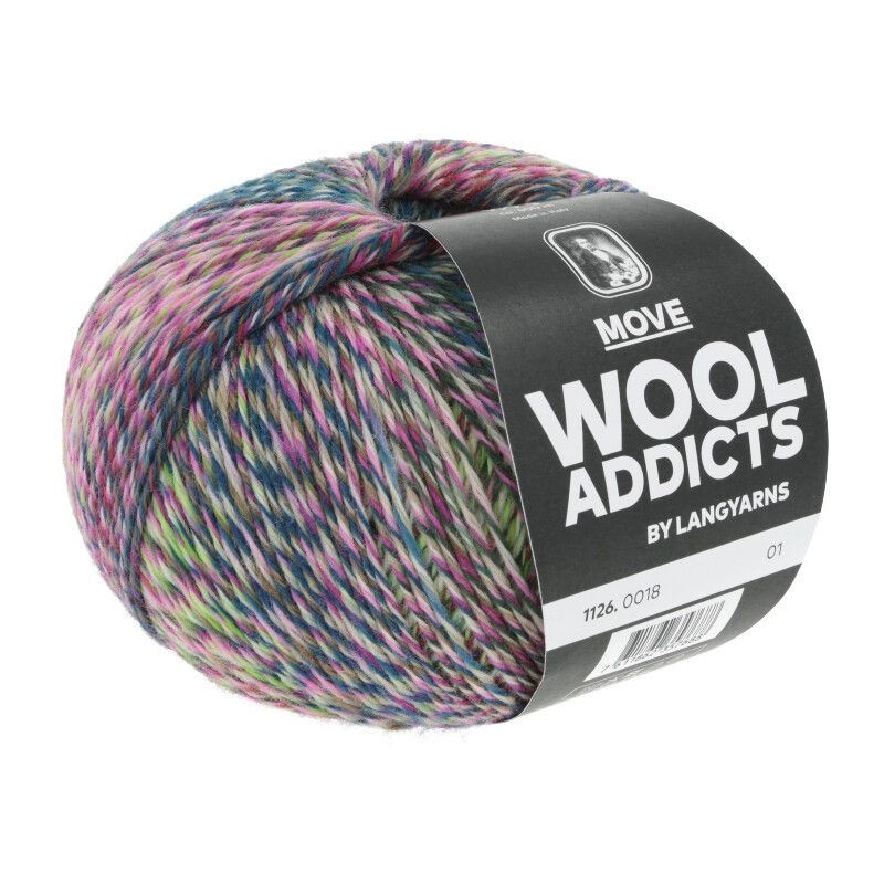 WOOLADDICTS Move - Dunkelgrün/Neongrün/Pink/Petrol 0018 [Preorder]