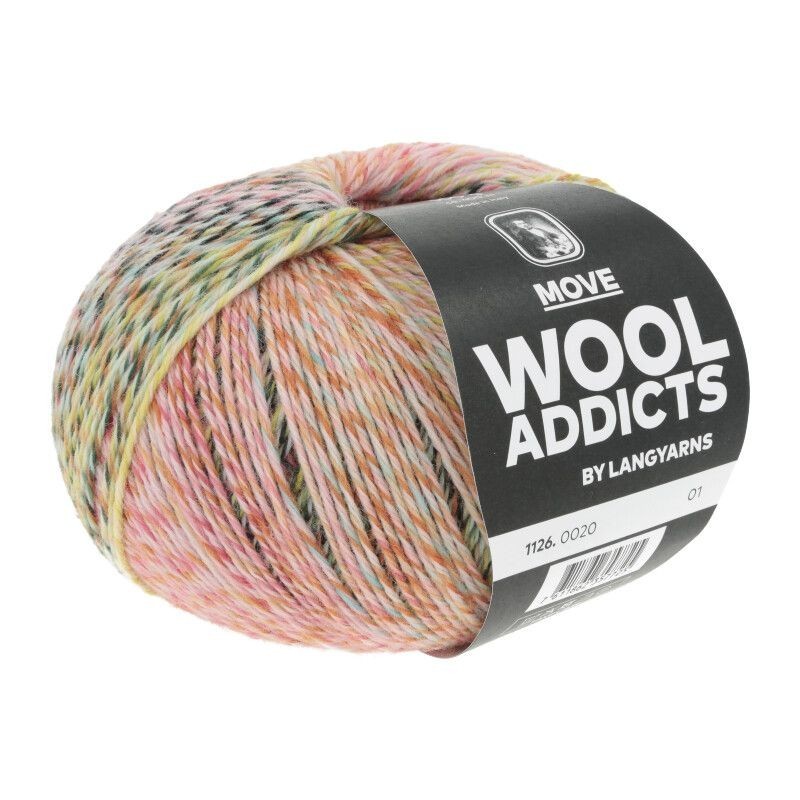 WOOLADDICTS Move - Dunkelgrün/Hellblau/Orange/Rosa 0020 [Preorder]