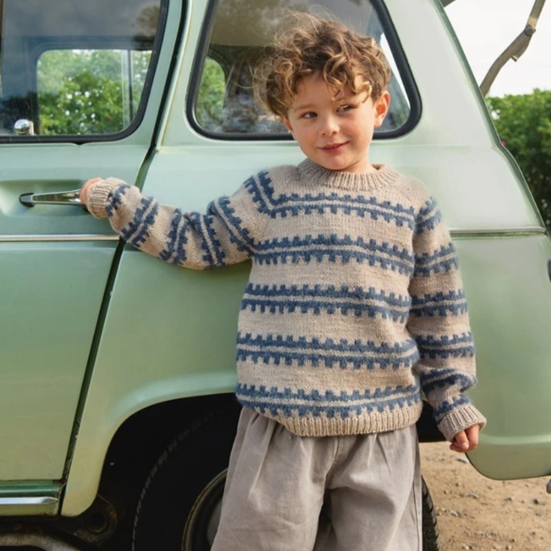 Sandnes 2506 2 Ridge Sweater Junior Strickset