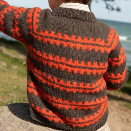 Sandnes 2506 2 Ridge Sweater Junior Strickset