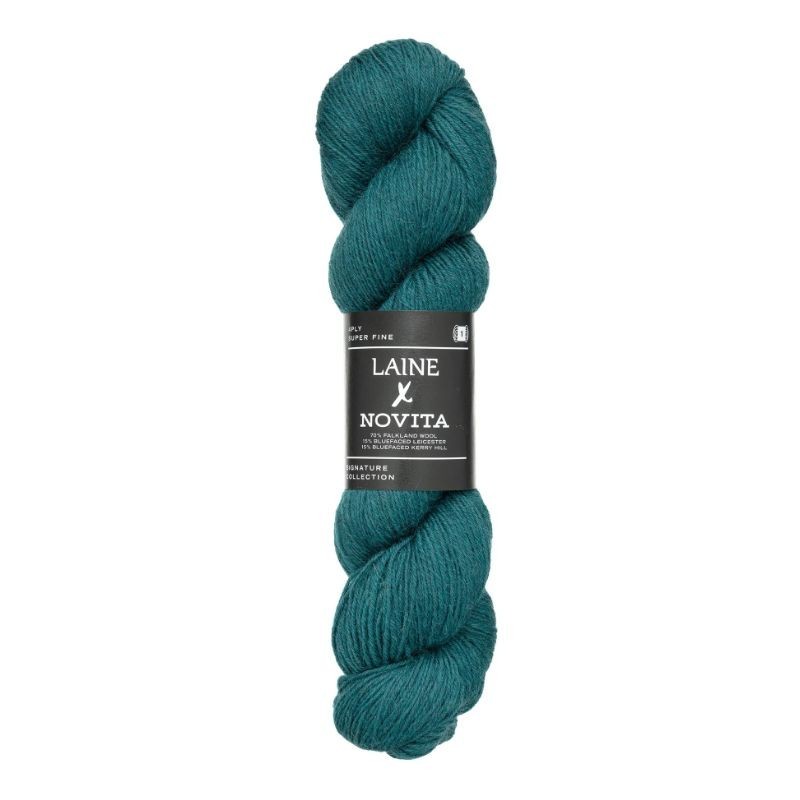 Laine x Novita 4ply Heathered Teal 1661 Preorder
