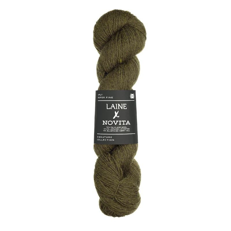Laine x Novita 4ply Earthy Olive 3401 Preorder