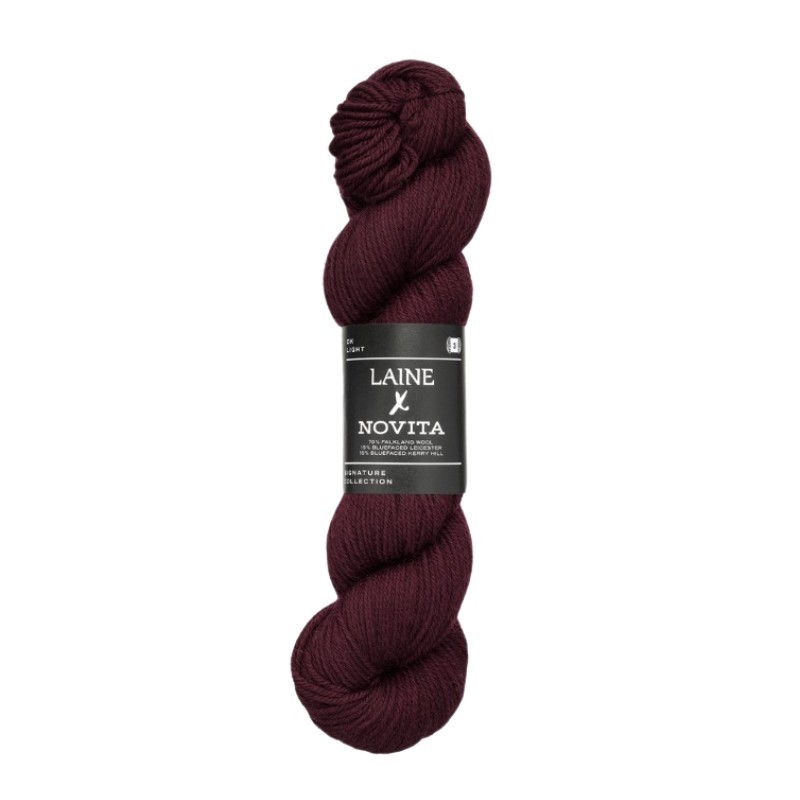 Laine x Novita 4ply Deep Burgundy 7821 Preorder
