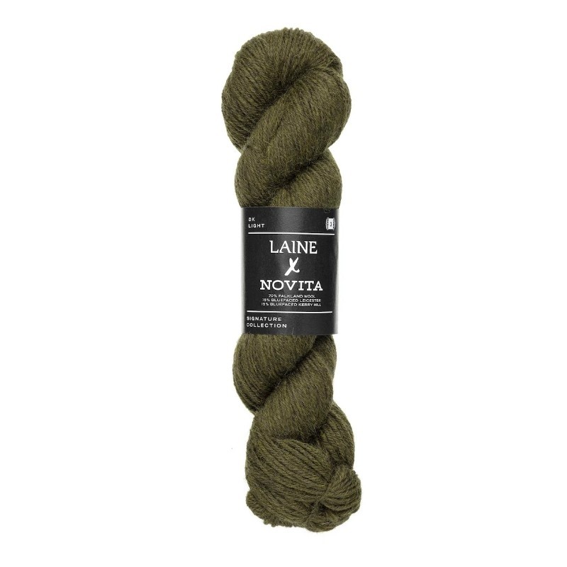 Laine x Novita DK Earthy Olive 3401 Preorder
