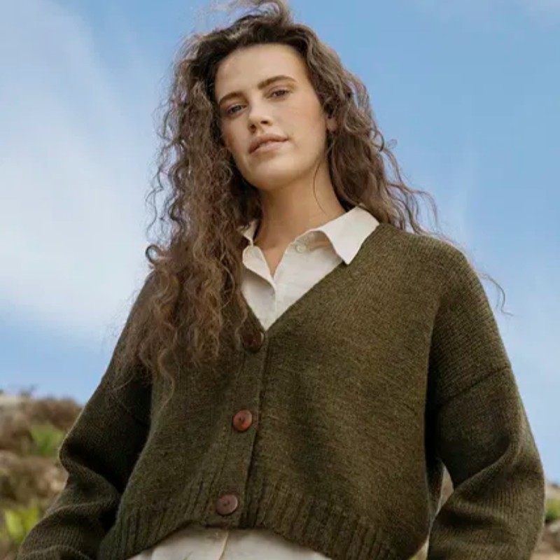 Jonna Helin Mosspath Cardigan Wollpaket