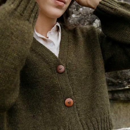 Jonna Helin Mosspath Cardigan Wollpaket