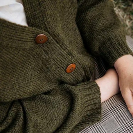 Jonna Helin Mosspath Cardigan Wollpaket