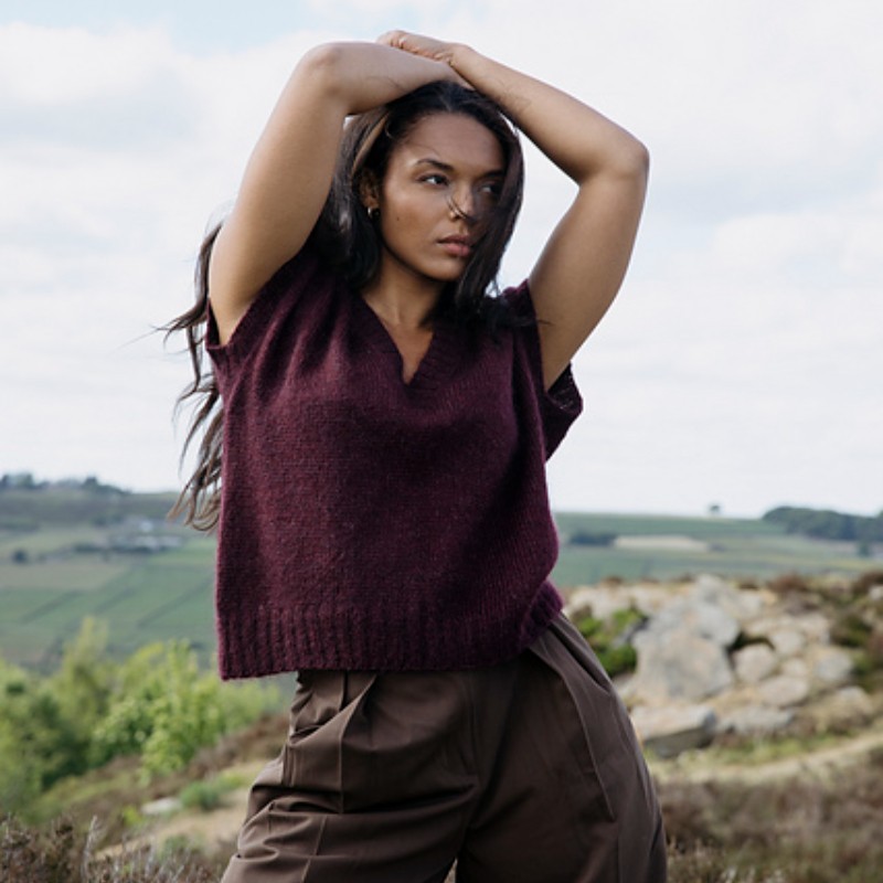 Jonna Helin Moorberry Vest Wollpaket