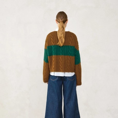 Sandnes 2507 1b Brady Sweater gestreift Strickset