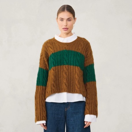 Sandnes 2507 1b Brady Sweater gestreift Strickset