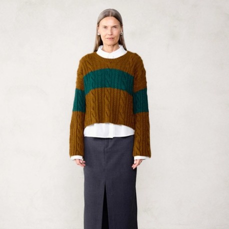 Sandnes 2507 1b Brady Sweater gestreift Strickset