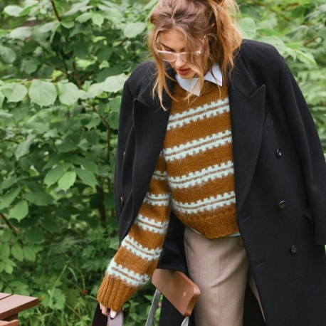 Sandnes 2507 8 Ridge Sweater Strickset