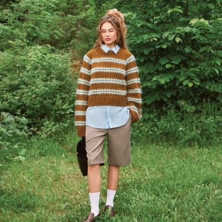 Sandnes 2507 8 Ridge Sweater Strickset