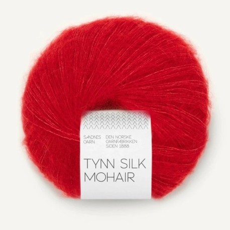 Sandnes Tynn Silk Mohair - True Red 4219 [Preorder]