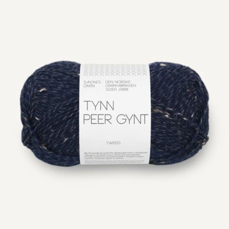 Sandnes Tynn Peer Gynt - Marinebla Tweed 5585 [Preorder]