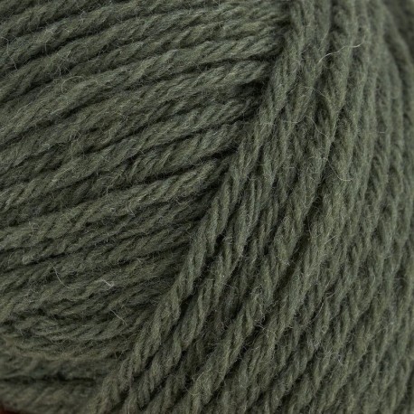 Knitting for Olive Heavy Merino Bottle Green Detail