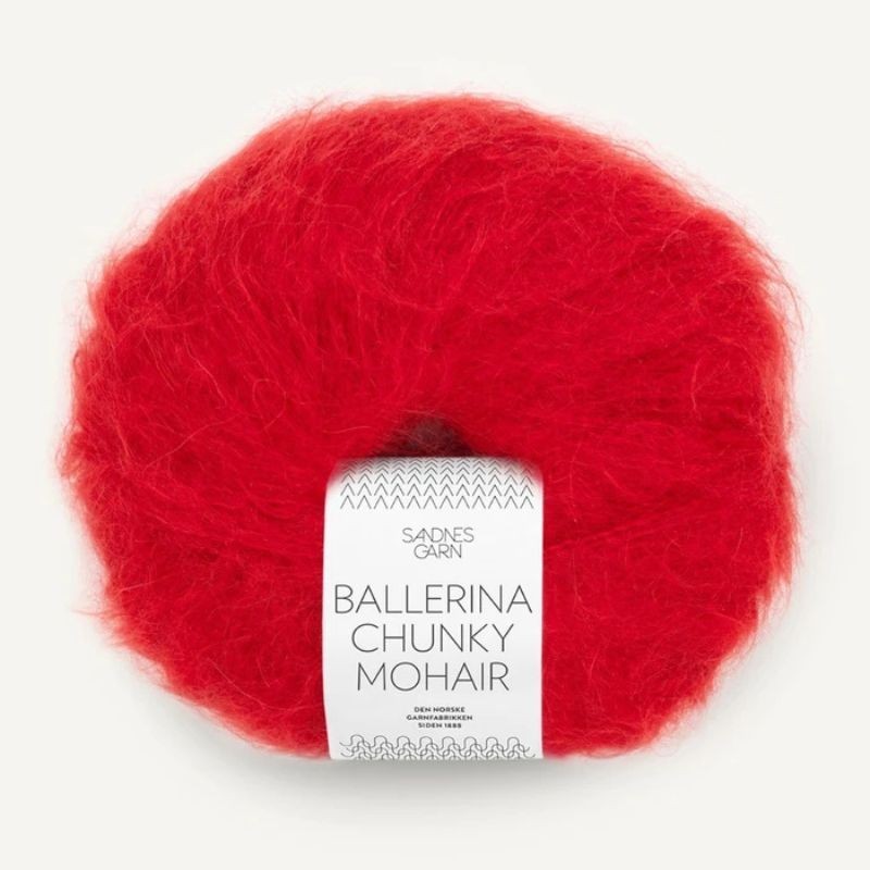 Sandnes Ballerina Chunky Mohair - True Red 4219 [Preorder]