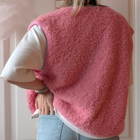 Knitmitjo Fluffy Fleece Vest Wollpaket