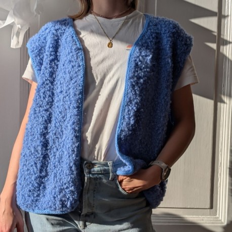 Knitmitjo Fluffy Fleece Vest Wollpaket