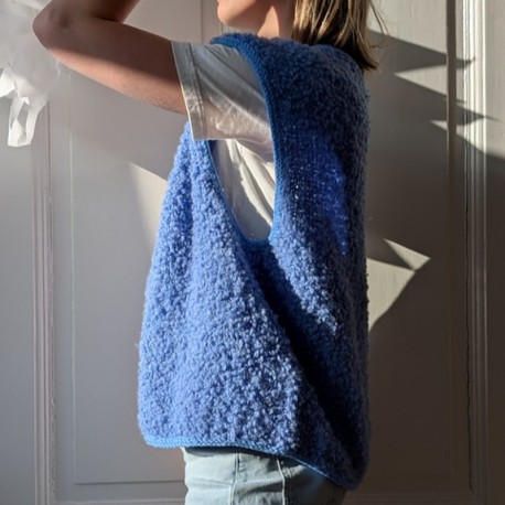 Knitmitjo Fluffy Fleece Vest Wollpaket