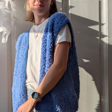 Knitmitjo Fluffy Fleece Vest Wollpaket