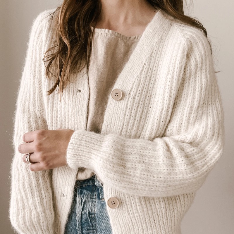 Ozetta Oversized Seasons Cardigan Wollpaket